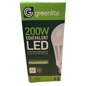 Greenlite 29W Daylight 5000K A23 LED Omni Light Bulb 200W Equal Energy Star
